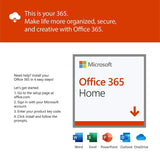 Microsoft Office 365 Home | 12-month subscription with Auto-Renewal, up to 6 people, PC/Mac Download