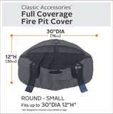 Classic Accessories Round Fire Pit Cover, 30-Inch, Black