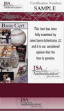 Joe "Willie" Namath Autographed Alabama Crimson Tide White Logo Football JSA