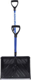SJ-SHLV01 Shovelution Strain-Reducing Snow Shovel | 18-Inch | Spring Assisted Handle, Blue