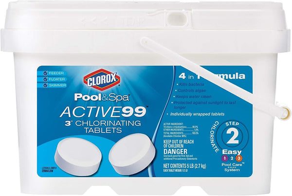 Clorox Pool&Spa Active99 3" Chlorinating Tablets 5 lb