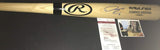 Domingo Santana Seattle Mariners Brewers Autographed Signed Blonde Baseball Bat