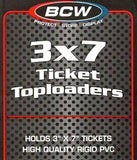 2 Packs 50 Ticket 3X7 Toploaders