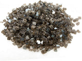 High Luster 10-Pound Fire Glass for Fire Pit Fireplace Landscaping, 1/2-Inch Bronze Reflective Reflective