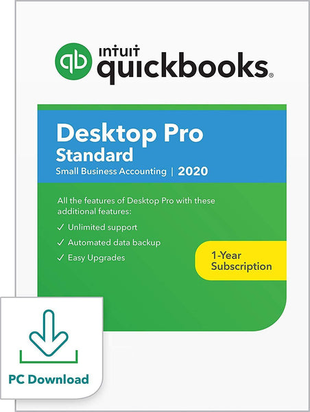 QuickBooks Desktop Pro Standard 2020 Accounting Software for Small Business [PC Download]