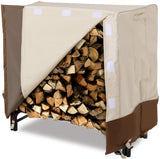 SONGMICS Heavy Duty Log Rack Cover Waterproof Firewood Cover 4ft UGLC48M