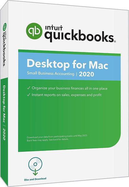 QuickBooks Desktop for Mac 2020 Accounting Software for Small Business with Amazon Exclusive Shortcut Guide [MAC Disc]