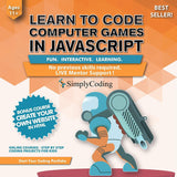 Simply Coding for Kids: Learn to Code Javascript - Video Game Design Coding Software - Computer Programming for Kids, Ages 11-18,