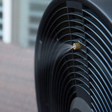 Outdoor Misting Fan Oscillating Pedestal Fan with Three Gentle Mist Nozzles, AF-520B, Black