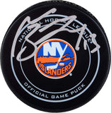 Mathew Barzal New York Islanders Autographed Official Game Puck - Fanatics Authentic Certified - Autographed NHL Pucks