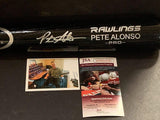 Pete Alonso New York Mets Autographed Signed Engraved Black Baseball Bat Peter