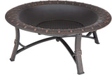 Fire Sense 60857 Roman Fire Pit, Brushed Bronze
