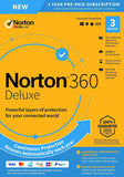 NEW Norton 360 Deluxe – Antivirus software for 3 Devices with Auto Renewal - Includes VPN, PC Cloud Backup & Dark Web [PC/Mac/Mobile Key Card]