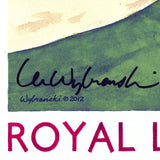 Signed 2012 Open Championship Poster by Lee Wybranski
