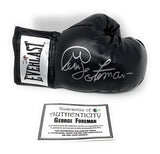 George Foreman Signed Autograph Boxing Glove Black Foreman Authentic Certified