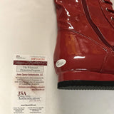 Autographed/Signed Ric Flair"Nature Boy" Red WWE Wrestling Boot/Shoe JSA COA