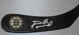 David Pasternak Autographed Boston Bruins Logo Stick Blade W/PROOF, Picture of David Signing For Us,Boston Bruins, Team Czech Republic, 2019 All Star