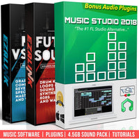 Beat Making Music Software Pro Pack - Best Music Production DAW + 5Gb of Sounds & Audio Plugins for Windows PC & MAC 2019 (2 Disc Set)