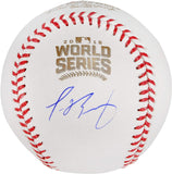 Javier Baez Chicago Cubs Autographed 2016 MLB World Series Baseball