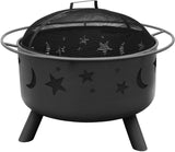 Landmann 28345 Big Sky Stars and Moons Firepit, Black