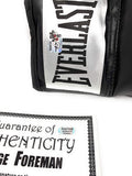 George Foreman Signed Autograph Boxing Glove Black Foreman Authentic Certified