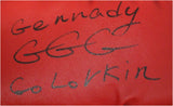Gennady Golovkin GGG Hand Signed Auto Red Everlast Boxing Glove Full Signature!