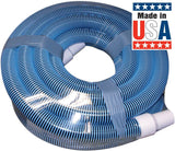 33430 Heavy Duty In-Ground Pool Vacuum Hose With Swivel Cuff, 1-1/2-Inch by 30-Feet