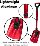 Snow MOOver 34” Folding Snow Shovel – Rugged Compact Emergency Tool - Red