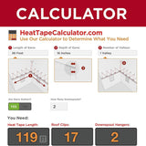 Heat Tape Pro for Ice Dam Prevention Heavy Duty - Self-Regulating - Plug-in Ready Heat Cable