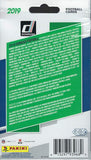 2019 Donruss Football Unopened Hanger Box with 60 Cards including 4 Rookies, 4 Hanger EXCLUSIVE GREEN