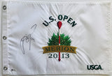 Justin Rose Signed 2013 U.S. Open flag Merion golf pga beckett coa