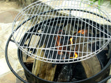 29.5” Crossfire Fire Pit | Removable Cooking Grill | Fire Pit Outdoors | Campfire Grill