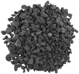 LAVA-M-10 American Fire Glass Medium Sized Black Lava Rock – Porous, All-Natural