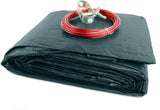 Deluxe Winter Cover for 12-Foot Round Above-Ground Swimming Pools | Blue/Black Reversible