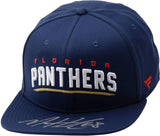 Mike Hoffman Florida Panthers Autographed Blue Fanatics Cap - Fanatics Authentic Certified - Autographed NHL Hats