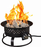 Aurora Firebowl for Camping, Backyard, Tailgating and Patio Steel Gas Portable Fire Pit,Black
