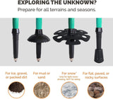 Trekking Poles - 2-pc Pack Adjustable Hiking or Walking Sticks, Aqua Sky