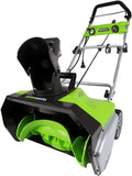 Greenworks 20-Inch 13 Amp Corded Snow Thrower With Light Kit 2600202
