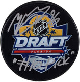 Mikko Rantanen Colorado Avalanche Autographed 2015 NHL Draft Logo Puck with"#10 Pick" Inscription - Fanatics Authentic Certified