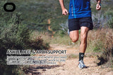 Ankle Brace Compression Support Sleeve (1 Pair) - BEST Ankle Compression Socks, Black