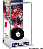 Alex Ovechkin Washington Capitals Autographed Puck with Deluxe Tall Hockey Puck Case - Fanatics Authentic Certified