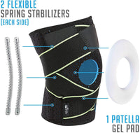 Knee Brace with Side Stabilizers & Patella Gel Pads for Knee Support