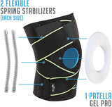 Knee Brace with Side Stabilizers & Patella Gel Pads for Knee Support