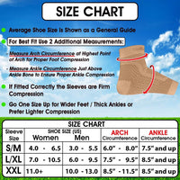 Ankle Brace Compression Sleeve - Relieves Achilles Tendonitis, Joint Pain. Beige