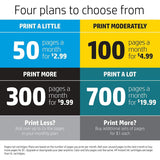 HP Instant Ink Business $20 Prepaid Card, use to enroll in 100, 300, 500 or 700 page plan (3YN94AN)