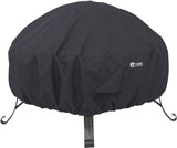Classic Accessories Round Fire Pit Cover, 30-Inch, Black