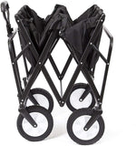 Mac Sports Collapsible Folding Outdoor Utility Wagon, Black