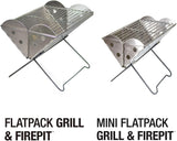 UCO Flatpack Portable Stainless Steel Grill and Fire Pit