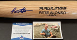 Pete Alonso New York Mets Autographed Signed Engraved Blonde Baseball Bat Peter