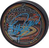 Teemu Selanne Anaheim Ducks Autographed 2007 Stanley Cup Champions Logo Hockey Puck - Fanatics Authentic Certified